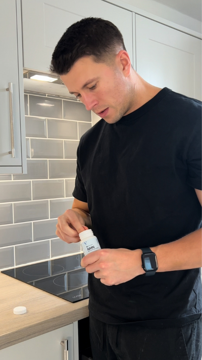 Vivanmn customer with NMN bottle